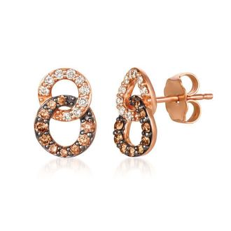 Le Vian Ladies Nude Diamonds Earrings set in 14K Strawberry Gold TRLN 36