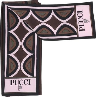 Pucci Zijden sjaal met gemengde prints - Dames - Zijden sjaals - Veelkleurig - ONE Size - Accessoires