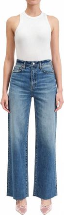 Daze Womens Far Out Wide Leg Jeans In Blue