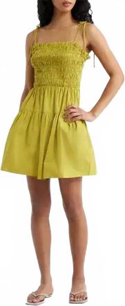 Cleobella Malika Mini Dress In Green Envy