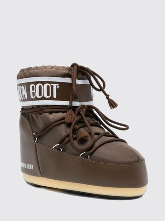 Moon Boot Low Nylon Snow Boots with Logo and Adjustable Laces