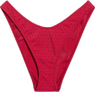 PacSun Eden High Cut Bikini Bottoms in Polka Dot at Nordstrom, Size X-Small