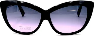 Alain Mikli Black AL1313 Acetate Cat-Eye Sunglasses