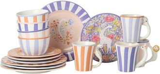 Certified International Menagerie 16Pc Dinnerware Set, Service For 4