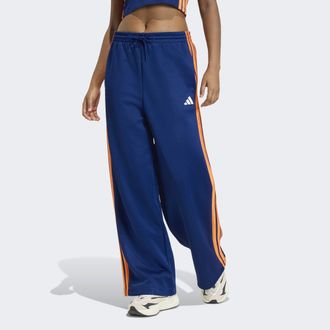 adidas Sporthose ADIDAS SPORTSWEAR W STADIUM TP, Damen, Gr. XXL, N-Gr, dunkelblau, pure orange, sanftes wei&szlig;, Obermaterial: 67% Polyester, 33% Baumwolle, Hos
