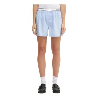 Sporty & Rich Dames, Korte broeken, Blauw, Maat: XS Katoen