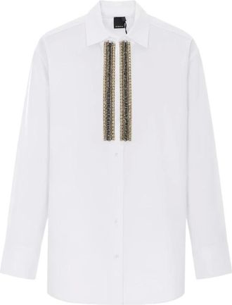 Pinko Camisa Capirai - Blouses & Shirts - Mujer - Blanco - S