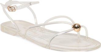 Dolce Vita Kenley Ankle Strap Jelly Sandal in Crystal at Nordstrom, Size 10
