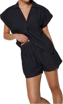 Nation Ltd Flynn High Waist Short In Jet Black