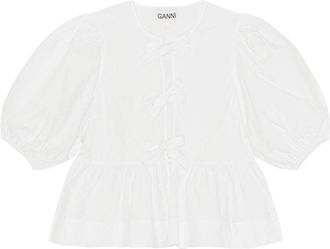 Ganni Blaues Sch&ouml;&szlig;chen