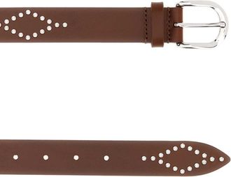Isabel Marant Womens Brown Leather Liliana Belt Cognacsilver Cinture