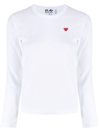Comme Des Gar&ccedil;ons T-shirt con applicazione - Bianco