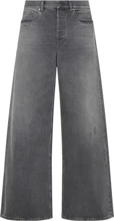 Golden Goose Wide Jeans - Heren - Loose Fit Jeans - Grijs - W30 - Katoen - Jeans