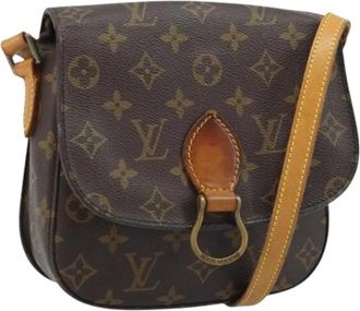 Louis Vuitton Pre-owned Monogram Canvas Schoudertas - Dames - Vintage Schoudertas - Bruin - ONE Size - Leer - Vintage