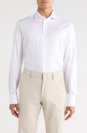 Canali Cotton Dress Shirt in White at Nordstrom Rack, Size 39