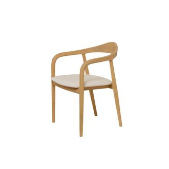 Wabi Home Silla de comedor de madera maciza de Sungkai