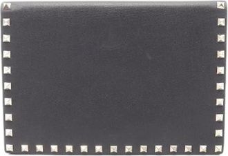 Valentino Pre-owned Rockstud Leren Clutch - Dames - Vintage Clutch - Zwart - ONE Size - Leer - Vintage