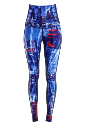 Winshape Leggings WINSHAPE HWL110-London, Damen, Gr. XS, Normalgr&ouml;ssen, blau (london), 80% Polyester, 20% Elasthan, Hosen Leggings, Core-Stability-Bund mit Bau