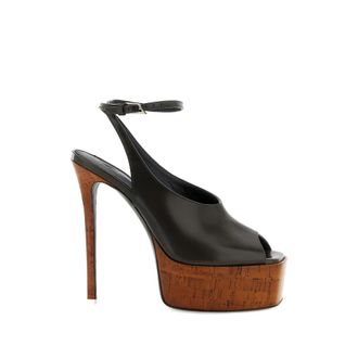 The Attico Ornella Square-toe Platform Sandals