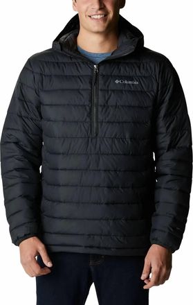 Columbia Mens Powder Lite Anorak Jacket In Black