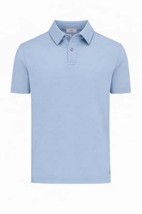 Gentiluomo 2-Button Polo | Lichtblauw