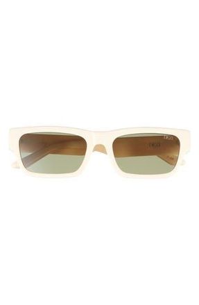 DEZI Izzy 56mm Rectangular Sunglasses in Cream/Sage at Nordstrom Rack