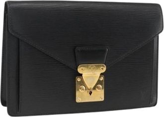 Louis Vuitton Pre-owned Clutches, female, Black, Size: ONE SIZE Pre-owned Vintage Epi Clutch