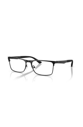 Emporio Armani 56mm Rectangle optical glasses in Black at Nordstrom
