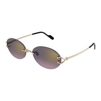 Cartier Sunglasses, unisex, Yellow, Size: 55 MM Stylish Sunglasses for Every Outfit