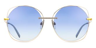 Ana Hickmann HI3078 04E Womens Sunglasses Gold Size 57