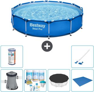 Bestway Piscina Bestway Steel Pro Redonda - 366x76 Cm - 8-piezas S21596