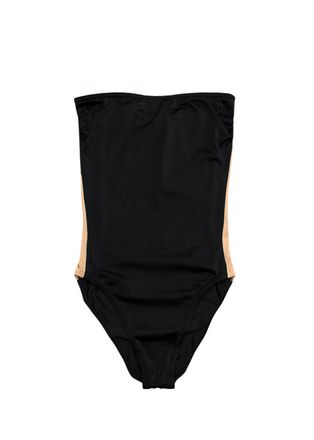 Norma Kamali Black Bandeau Swimsuit Size XS