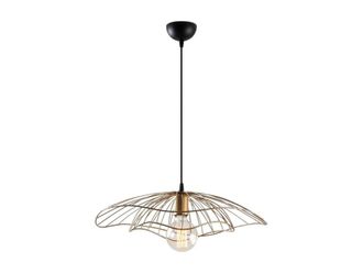 VENTE-UNIQUE.COM Flor de metal suspensi&oacute;n de alambre d50 cm - bronce