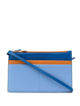 Stella McCartney colour-block pouch - women - Artificial Leather - One Size - Blue