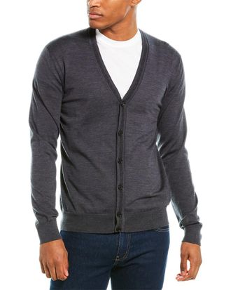 Versace Wool V-Neck Cardigan
