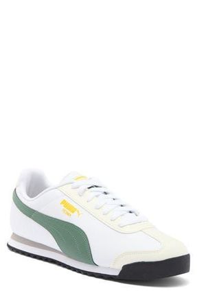 Puma Roma Basic Sneaker in Puma White- White-Eucalyptus at Nordstrom Rack, Size 8.5