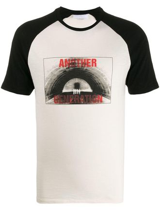 Neil Barrett T-shirt Another Generation con stampa - Bianco