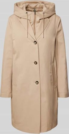 Cinque Mantel mit Kapuze Modell MIRACLE in Beige, Größe 36