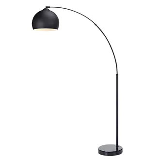 Teamson Home Teamson Home - L&aacute;mpara Led De Pie Est&aacute;ndar Curvada Y Cromada Arquer Vn-l00013-eu