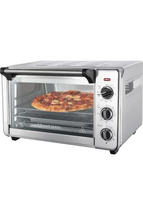 Russell Hobbs Minibackofen, Edelstahlfarben, Metall, 36.5x27.8x45.1 cm, herausnehmbares Krümelblech, Timer, akustisches Signal Ein-/Aus, Display