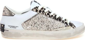 Crime London Schoenen, Dames, Veelkleurig, 36 EU, Katoen, Distressed Chrome Fang