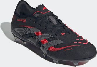 adidas Fussballschuh ADIDAS PERFORMANCE PREDATOR PRO FG, Damen, Gr. 42,5, schwarz (core schwarz, grau four, lucid rot), Synthetik, Schuhe Fussballschuh, f&uuml;r 