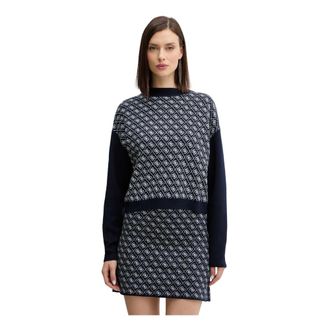 Guess Truien & Vesten, Dames, Blauw, M, Wol, Aubrey Sweater