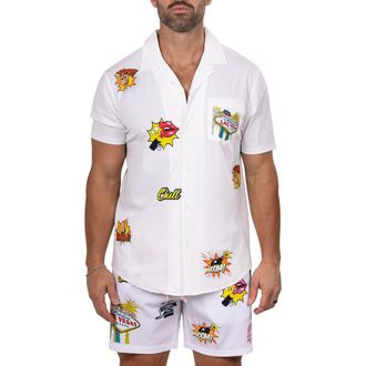 Maceoo Marthy White Camp Shirt at Nordstrom, Size 5