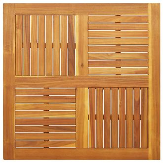 Berkfield Home Table Top 90x90x2.2 cm Square Solid Wood Acacia in Brown
