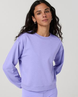 Vuori Clothing Halo Modern Crew Neck Shirt | Hyacinth Heather | XS, Size Extra Small