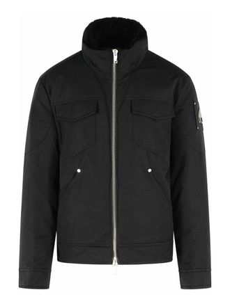 Moose Knuckles Falcon Black Cotton Blend Jacket