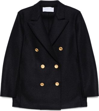Harris Wharf London Womens Coats Blue