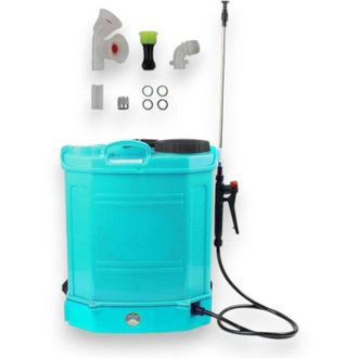 No Brand Bomba Pulverizadora De Mochila Con Bater&iacute;a De 12v Y Lanza De Acero Y Lat&oacute;n 16 Lt