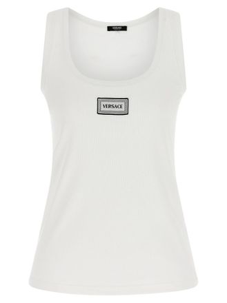 Versace White Logo Top